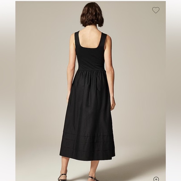 NWT! J.Crew Drop-waist black mixy dress. Size XS. $128 CJ497 - Picture 3 of 8